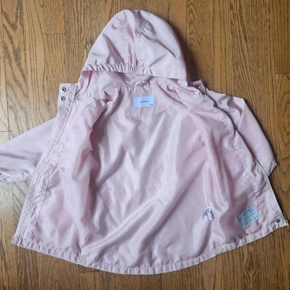 Reserved girls hooded light pink coat size 110cm/ 5T - Picture 4 of 9